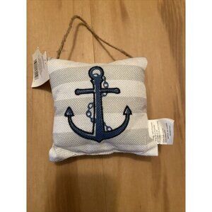 Trueliving Nautical Anchor Design Elemental Sea Door Pillow 5.5" X 5.5"